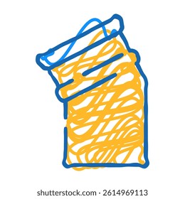 fuel pipeline doodle icon sketch vector. fuel pipeline sign. isolated symbol illustration