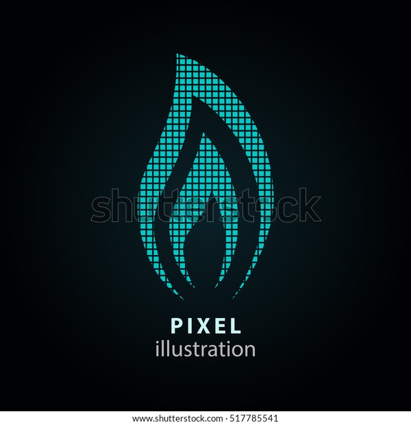 Fuel\
- pixel icon. Vector Illustration. Design logo element. Isolated on\
black background. It is easy to change to any\
color.
