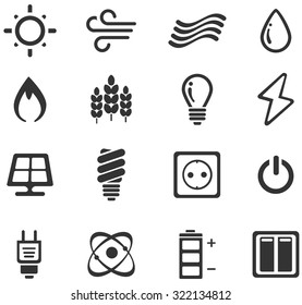 Fuel and Power Generation Web Icons