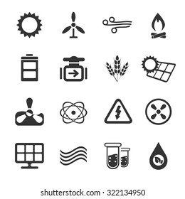 Fuel and Power Generation Web Icons