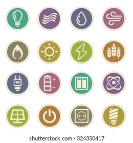 Fuel and Power Generation Web Icons