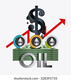 Fuel prices economy design, vector illustration eps10