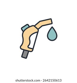 fuel pump icon collection .design style with background