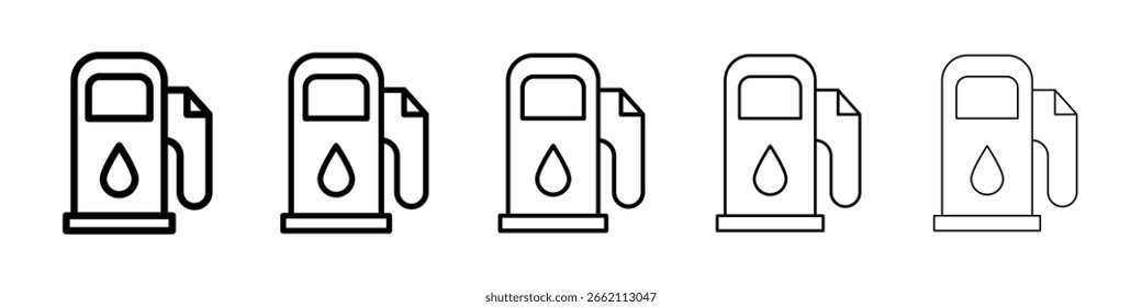Kraftstoffpumpen-Symbol gefüllt flachen Schild Konzept für Web-Design.