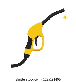 Fuel pump icon in flat style. Vector illustration