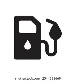Icono de la bomba de combustible sobre fondo blanco