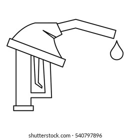 Fuel pump icon. Outline illustration of fuel pump vector icon for web