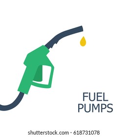 Fuel pump icon. Petrol station sign. Fuel background. Vector illustration,