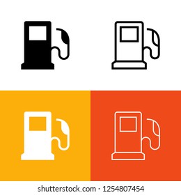 Fuel Pump Icon Set