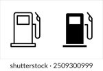 Fuel pump icon set. Gas station icon design. vector illustration on white background