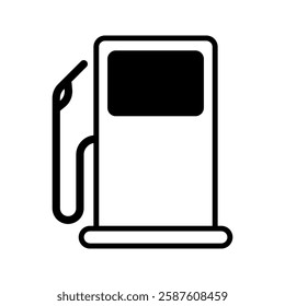 Fuel pump icon set. Gas station icon design.