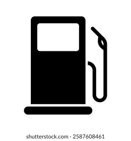 Fuel pump icon set. Gas station icon design.