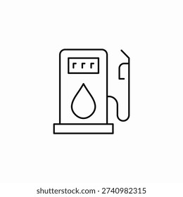 fuel pump icon sign vector