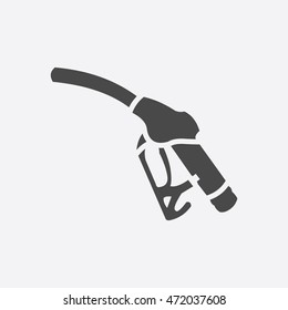 Fuel pump icon. Single silhouette auto parts icon from the big car set - stock vector