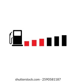 Fuel pump icon. Vector illustration with transparent background.
