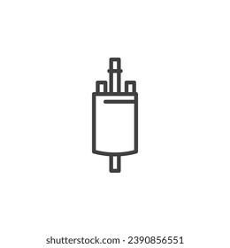 Fuel Pump line icon. linear style sign for mobile concept and web design. Car fuel pump outline vector icon. Symbol, logo illustration. Vector graphics