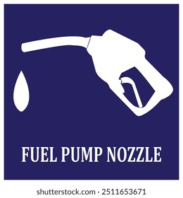 Diseño del logotipo de la Ilustración vectorial del icono de la boquilla de la bomba de combustible