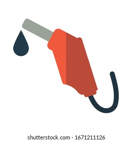 bomba de combustible en el diseño de la ilustración del vector de fondo blanco