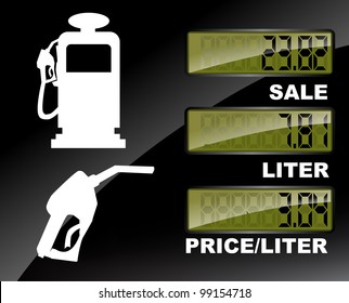 Fuel Pump Price Label Set