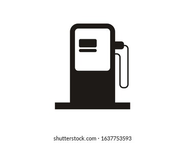 Fuel pump. Simple icon in black and white.