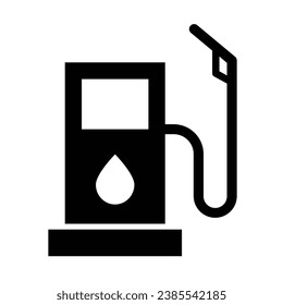 Fuel Pump Vector Glyph Icon For Personal And Commercial Use.
