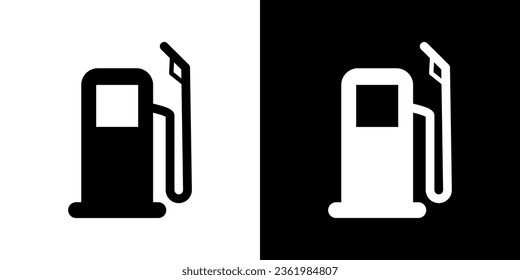Kraftstoffpumpe, Vektorsymbol. Tankstellengrafik. Benzin, Diesel, Öl.