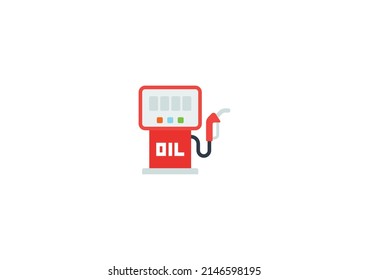 Fuel Pump Vector Isolated Emoticon. Fuel Pump Icon