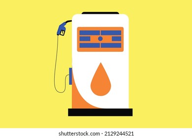fuel pump vector isolated. Petrol filling station