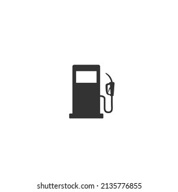 Fuel refill symbol icon in flat sign. Vector illustration