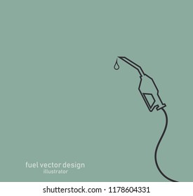 fuel For refuelling vector design illustration