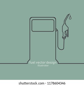 fuel For refuelling vector design illustration