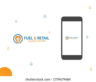 Logotipo de combustible y venta al por menor que se puede usar para cualquier tipo de negocio, servicio y empresa.