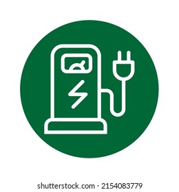Fuel saving symbol icon, vector illustration. Conservation saving support and solution. Energy sign and symbol. Isolated on white background. vector illustration flat design. Environment.