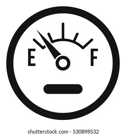 Fuel sensor icon. Simple illustration of fuel sensor vector icon for web