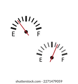 Symbol für Kraftstoffsensoren. Vektorgrafik.