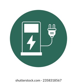 Fuel station charging Vector Icon which can easily modify or edit

