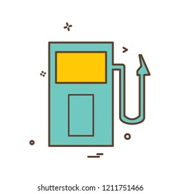 Fuel station icon design vector