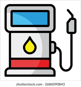 Tankstellen-Symbolelement für Design