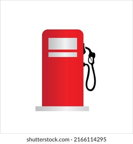Ilustración vectorial de icono de la estación de combustible