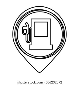 fuel station isolated icon
