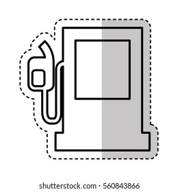 fuel station pump icon vector illustration design