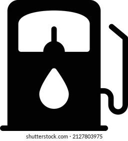 fuel station Vector illustration on a transparent background. Premium quality symbols. Glyphs  vector icon for concept and graphic design.