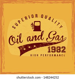 fuel superior quality over orange background vector illustration