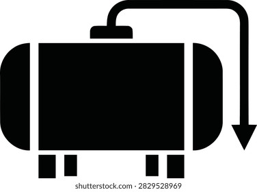 Fuel tank icon set, simple style. Collection of fuel tank vector icons for web design isolated on white background