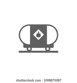 Fuel tank icon vector in trendy flat style isolated on white background