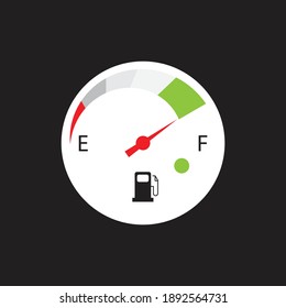 Fuel Tank Indicator. Vector Illustration