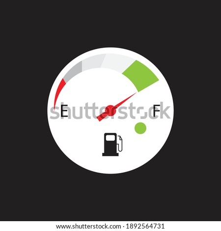 Fuel tank indicator. vector illustration