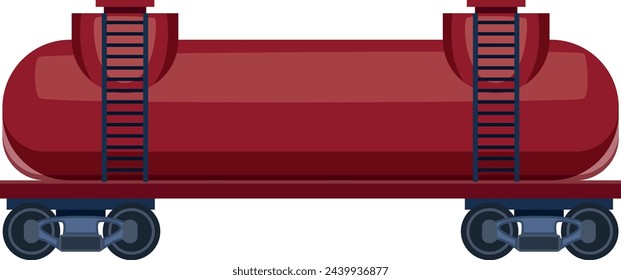 Fuel tank railway cargo container color icon