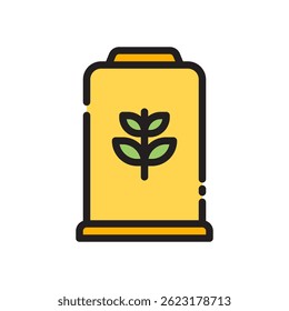 Vetor de tanque de combustível para armazenamento de óleo e fornecimento industrial. Ilustração de contêiner grande. Armazenamento de energia para combustível e óleo. Ícone Linha Preenchida