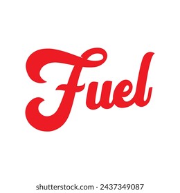 fuel text on white background.